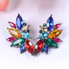 Crystal Leaf Earrings