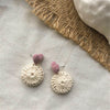 Vintage Style Woolen Earrings