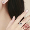 Silver Butterfly Earring/Ring Set