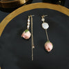 Natural Fresh Water Baroque Pearl Dangle Earrings