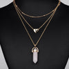 Three-Layer Crystal Necklace