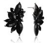 Crystal Leaf Earrings