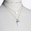 Three-Layer Crystal Necklace