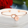 Personalized Initial Bangle Bracelet