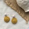 Vintage Style Woolen Earrings