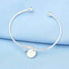 Personalized Initial Bangle Bracelet