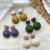 Vintage Style Woolen Earrings