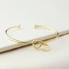 Personalized Initial Bangle Bracelet