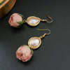 Natural Fresh Water Baroque Pearl Dangle Earrings