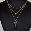 Three-Layer Crystal Necklace