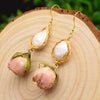 Natural Fresh Water Baroque Pearl Dangle Earrings